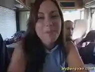 Teens In Wild Bang Van Gangbang