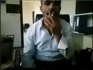 Arab Iraqi daddy gets excited in his office !!