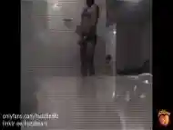 Bear getting caught cruising in the public gym showers