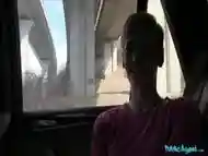 Short Haired Bella Fucks Stranger For Cash In His Car