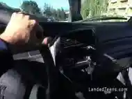 Lost teen fucks in truck trunk