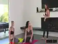 Megan Sage, Nina North, Arya Faye In Yoga