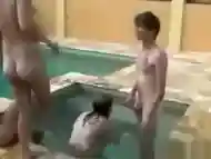 Crazy Teens Pool Sex Party