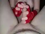 Mom Plays With Urethra With Her Finger - Peehole Play With Huge Cumshot