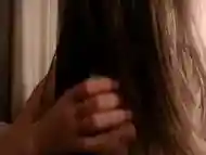 Russian Hairjob and Cum in Hair, Long Hair, Hair