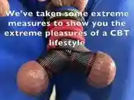 A super CBT lifestyle. Tied Balls, iced Cock, Cock slapping and Ball hammering.