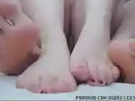 ASMR Our Feet Rubbing Together, Foot Fetish, Toes