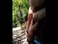 Almost caught on public trail had to bust a nut