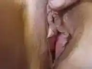 BIG LABIA MILF PUSSY GETS WET WHEN CLIT IS RUBBED - roast beef curtains massive pussy lips