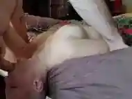 Bald Cancer Chick Face Fucked with Facial 18