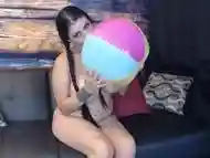 Beach Ball Blow Deflate &Mysterious Hole