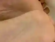 Black Feet Between the Sheets While Getting Fucked