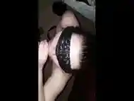 Blindfolded Slut Swallows it All