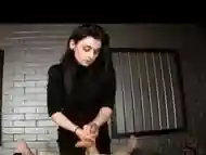 CBT Mistress teaches classic cock and ball torture