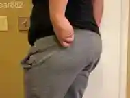 Chub showing off his fat jiggly ass.