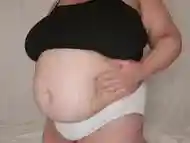 Chunky Cherry BBW Belly Play and Wobble