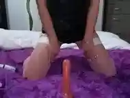 Crazy ahegao face squirt, eye rolling orgasm by LittleMary