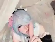 Cum Obsessed Rem Cosplay (short version)