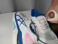 Cum on GF''s Asics sneakers