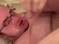 Cumming & Pissing on My Face! Hit my eyes oops