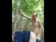 Cumming deep inside wendy in the woods