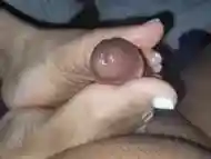 EBONY  FOOTJOB TEASE