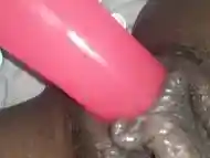 Ebony Solo Pink Dildo & Anal Beads(Part 1)