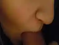 Extreme close up! Sucking and playing with just the tip until he cums!
