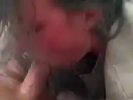 Facefuck Choking on Cock Blow Job