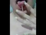 Femboy eating her thick cum