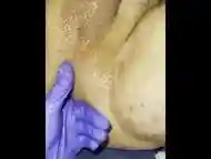 Fisting my husband close up POV