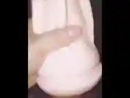 Fleshlight tryout cut in half Â´cuz I want my cum to be seen!