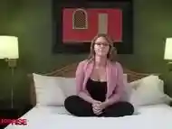 Four Eyed Nerdy Office Slut Gets Pussy Wrecked By Big Black Cock In Hotel!