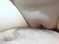 Fucked his wife''s friend and cum on pussy close-up