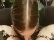 Handcuffed Nun Bondage Blowjob Show & Swallow Cum