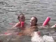 Hot Girls Eat Pussy And Make Out At Party Cove