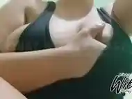 Hot Pinay Bouncing her Big Natural Boobs