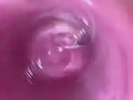 Hot teen sticks camera inside her vagina