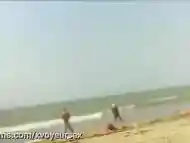 I pull out and jerk off my cock in front strangers in the public beach - Dick flash - XVoyeurSex
