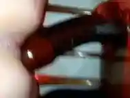 In a haze with 3" bbc anal dildo