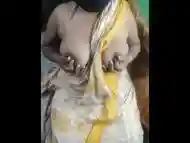 Indian Hot bhabi fingering her pussy with oils