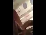 Jerk in bathroom