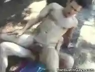 Latinos Butt Fucking And Cumming On The Woods