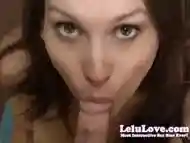 Lelu Love-Closeup POV Blowjob Swallow