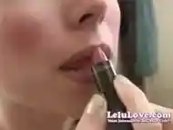 Lelu Love-Makeup Lipstick Kissing Closeups