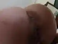 Licking anus with real female orgasm close up