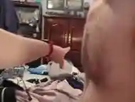 Locked Cuck Gets Punsihed by Hot Wife