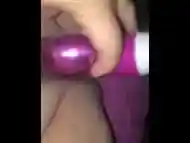 Making myself squirt by dildo fucking pussy