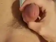 Masturbating My Young Thick Cock & Cumshot