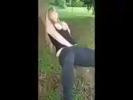 Masturbating Outside